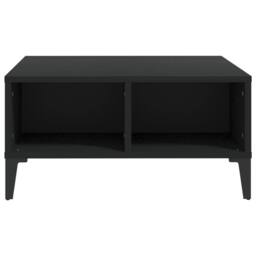 Berkfield Home Coffee Table Black 60x60x30 cm Engineered Wood - Size: 60 x 60 x 30 cm - thumbnail 3