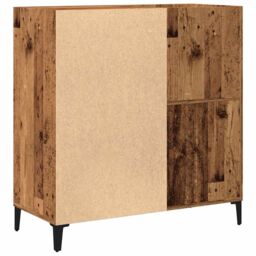 Berkfield Home Record Cabinet Old Wood 84.5x38x89 cm Engineered Wood in Brown - thumbnail 6