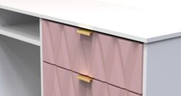 Ready Assembled 2 U Dallas 6 Drawer Sideboard (Ready Assembled) in Dusty Pink - thumbnail 4