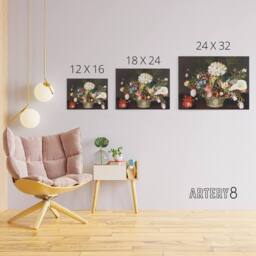 "Artery8 Rubens Peale From Nature In The Garden Canvas Wall Art Print - Size: W18"" x H24""" - thumbnail 4