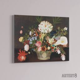 "Artery8 Rubens Peale From Nature In The Garden Canvas Wall Art Print - Size: W18"" x H24""" - thumbnail 2