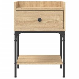 Berkfield Home Bedside Tables 2 pcs Sonoma Oak 40.5x31x60 cm Engineered Wood in Brown - thumbnail 6