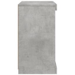 Berkfield Home Sideboard with LED Lights Concrete Grey 41x37x67 cm - Size: 41 x 37 x 67 cm - thumbnail 7
