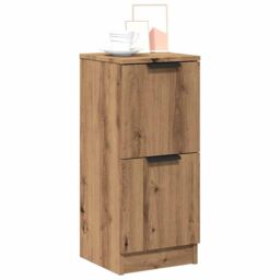 Berkfield Home Sideboard Artisan Oak 30x30x70 cm Engineered Wood in Brown - Size: 30 x 30 x 70 cm - thumbnail 1