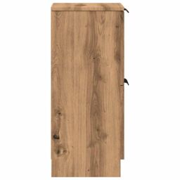 Berkfield Home Sideboard Artisan Oak 30x30x70 cm Engineered Wood in Brown - Size: 30 x 30 x 70 cm - thumbnail 6