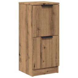 Berkfield Home Sideboard Artisan Oak 30x30x70 cm Engineered Wood in Brown - Size: 30 x 30 x 70 cm - thumbnail 2