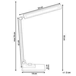 Wyld and Coco Desk Lamp Black Aluminium with Wireless Charger and Stepless Dimmer - thumbnail 3