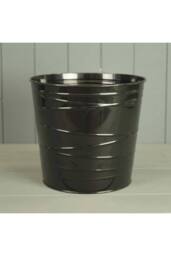 KDMD Black Zinc Pot (with drainage Holes)