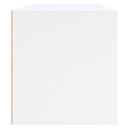 Berkfield Home Wall Shoe Cabinet White 100x35x38 cm Engineered Wood - Size: 100 x 35 x 38 cm - thumbnail 6
