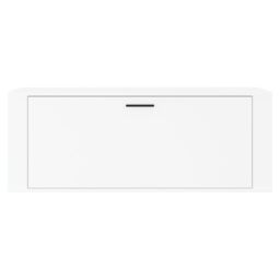 Berkfield Home Wall Shoe Cabinet White 100x35x38 cm Engineered Wood - Size: 100 x 35 x 38 cm - thumbnail 5