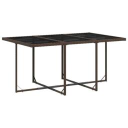 Berkfield Home Garden Dining Set - Brown, Cream White, Black in Brown - thumbnail 4