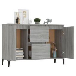 Berkfield Home Sideboard Grey Sonoma 104x35x70 cm Engineered Wood - Size: 104 x 35 x 70 cm - thumbnail 6