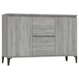 Berkfield Home Sideboard Grey Sonoma 104x35x70 cm Engineered Wood - Size: 104 x 35 x 70 cm - thumbnail 2