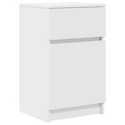 Berkfield Home Bedside Cabinets 2 pcs White 39x35x65 cm Engineered Wood - Size: 39 x 35 x 65 cm - thumbnail 5