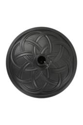 Living and Home Free Standing Concrete-Filled Patio Parasol Base Umbrella Stand in Black - thumbnail 4