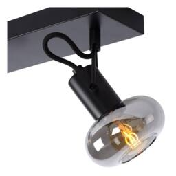 Lucide 'MADEE' Dimmable Stylish Rotatable Indoor Ceiling Spotlight 2xE14 in Black - thumbnail 5