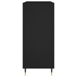 Berkfield Home Record Cabinet Black 84.5x38x89 cm Engineered Wood - thumbnail 5