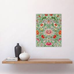 "Artery8 Owen Jones Colorful Chinese Floral Pattern Wall Art Print - Size: W12"" x H16""" - thumbnail 4