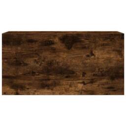 Berkfield Home Bathroom Wall Cabinet Smoked Oak 80x25x40 cm Engineered Wood in Brown - Size: 80 x 25 x 40 cm - thumbnail 5