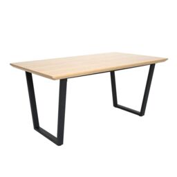 Home Garden Direct ATLAS - Oak-effect Dining Table - 6 seats - 160x90cm in Light Oak - Size: 160x90 cm - thumbnail 3