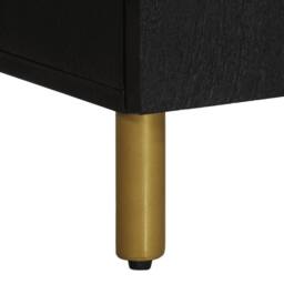 Berkfield Home Bedside Cabinet Black 50x33x60 cm Engineered Wood - Size: 50 x 33 x 60 cm - thumbnail 9