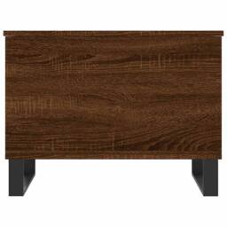Berkfield Home Modern Coffee Table Brown Oak 60x44.5x45 cm Engineered Wood - thumbnail 6