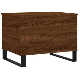 Berkfield Home Modern Coffee Table Brown Oak 60x44.5x45 cm Engineered Wood - thumbnail 5
