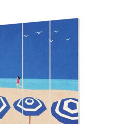 Henry Rivers Parasols Plaque in Bright Blue - thumbnail 2