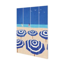 Henry Rivers Parasols Plaque in Bright Blue