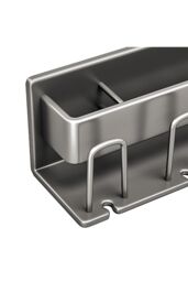 Living and Home Wall Mounted Toothbrush Holders Multifunctional Bathroom Toothbrush Holder in Dark Grey - thumbnail 3