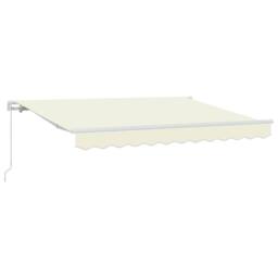 Berkfield Home Retractable Awning Manual Cream & White 3 x 2 m - thumbnail 2