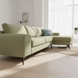 Abakus Direct Venice Corner Right Sofa with Deep Seats & Extra-wide Padded Arms in Olive - thumbnail 5