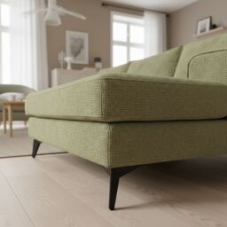 Abakus Direct Venice Corner Right Sofa with Deep Seats & Extra-wide Padded Arms in Olive - thumbnail 6