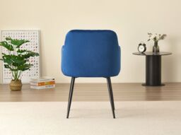 Outdoor Living Charlotte Velvet Comfort Dining Chairs - Blue - Set of 2 - thumbnail 5