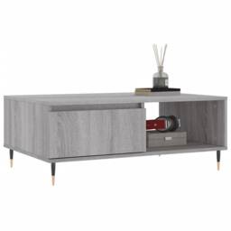 Berkfield Home Decorative Coffee Table Grey Sonoma 90x60x35 cm Engineered Wood - Size: 90 x 60 x 35 cm - thumbnail 1