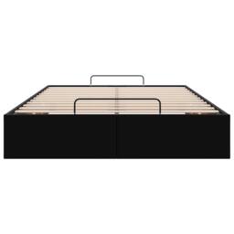Berkfield Home Ottoman Bed Frame without Mattress Black Double Faux Leather - thumbnail 6