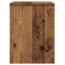 Berkfield Home Bedside Cabinets 2 pcs Old Wood 40x30x40 cm Engineered Wood in Brown - Size: 40 x 30 x 40 cm - thumbnail 6