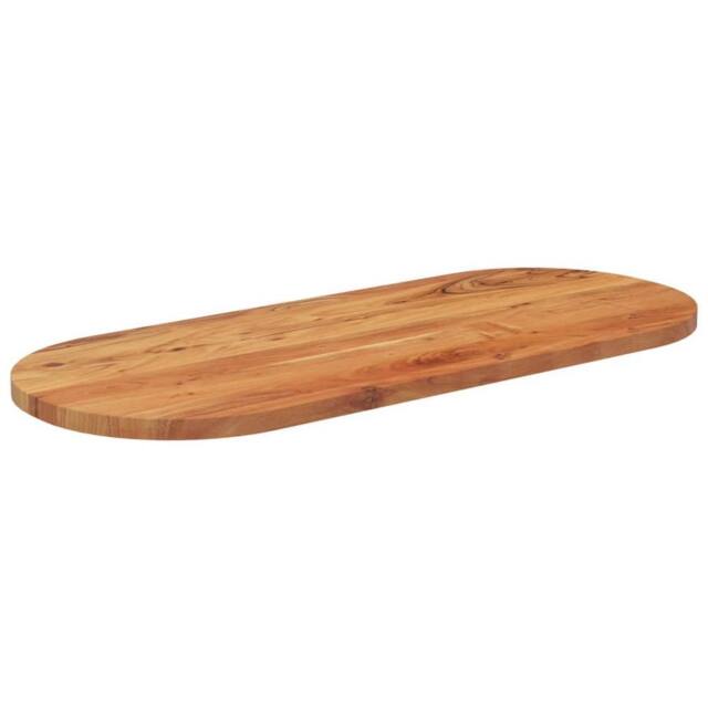 Berkfield Home Table Top 120x50x3.8 cm Oval Solid Wood Acacia in Brown - image 1