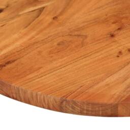 Berkfield Home Table Top 120x50x3.8 cm Oval Solid Wood Acacia in Brown - thumbnail 6