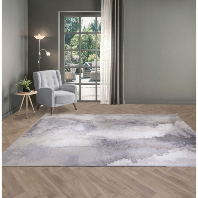 The Rug Shop UK Natural Luxurious Modern Easy to clean Machine Made Abstract Area Rug - Size: 200 cm x 290 cm - image 1