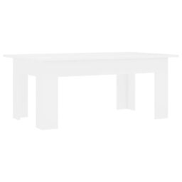 Berkfield Home Coffee Table White 100x60x42 cm Engineered Wood - Size: 100 x 60 x 42 cm - thumbnail 2