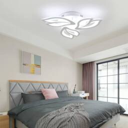 Goeco LED Ceiling Light, 40 W, 6500 K, Modern Petal Ceiling Lamp in White - thumbnail 5
