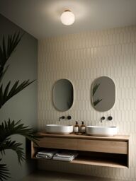 Nordlux Modern Indoor Ceiling Light Brass Glass E27 Hand Blown - Mains Powered, IP20 in Gold - thumbnail 2