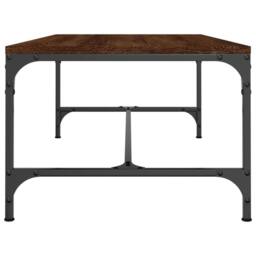 Berkfield Home Coffee Table Brown Oak 100x50x35 cm Engineered Wood - Size: 100 x 50 x 35 cm - thumbnail 5