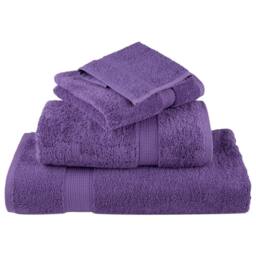 Berkfield Home Premium Hand Towels SOLUND 2 pcs Purple 50x100 cm 600 gsm - thumbnail 4