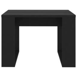 Berkfield Home Side Table Black 50x50x35 cm Engineered Wood - Size: 50 x 50 x 35 cm - thumbnail 5