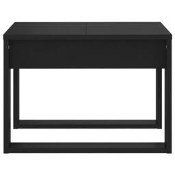 Berkfield Home Side Table Black 50x50x35 cm Engineered Wood - Size: 50 x 50 x 35 cm - thumbnail 6