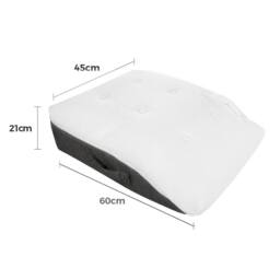 Lavio Leg Elevation Pillow Momory Foam Wedge Knee Hip Lower Back Pain Relief in White - thumbnail 4