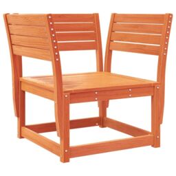 Berkfield Home Garden Chair Wax Brown Solid Wood Pine - thumbnail 2