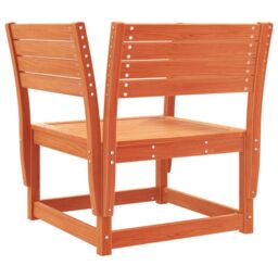 Berkfield Home Garden Chair Wax Brown Solid Wood Pine - thumbnail 6
